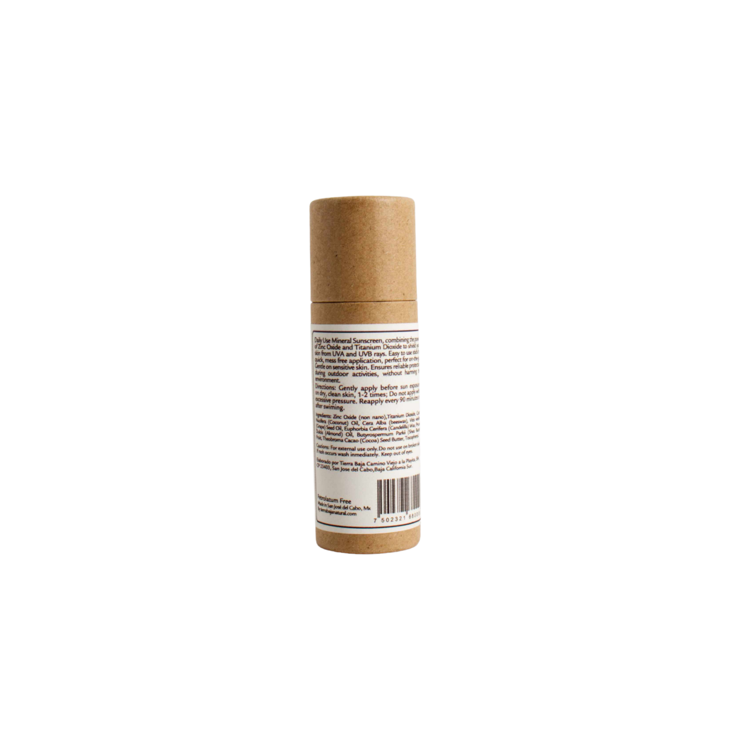 Protector Solar Mineral en Barra SPF 30