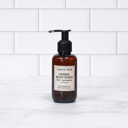 Herbal Liquid Soap with Basil and Lemongrass